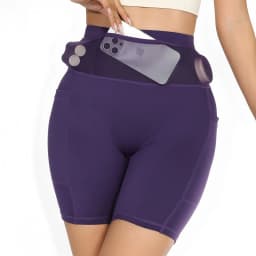 Mens Womens Mul-Pockets Compression Marathon Running Shorts Exercise Training Jogging Cycling Fitness Tights Shorts Quick Drying