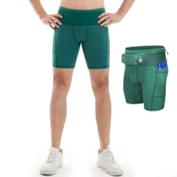 Mens Womens Mul-Pockets Compression Marathon Running Shorts Exercise Training Jogging Cycling Fitness Tights Shorts Quick Drying