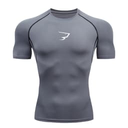 Men Running Compression T-shirt Short Sleeve Sport Tees Gym Fitness Sportshirts Male Jogging Tracksuit Homme Athletic Shirt Tops