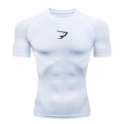 Men Running Compression T-shirt Short Sleeve Sport Tees Gym Fitness Sportshirts Male Jogging Tracksuit Homme Athletic Shirt Tops
