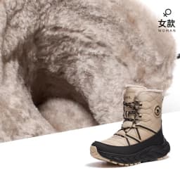 GOLDEN CAMEL Outdoor Snow Boots for Woman Winter Plus Velvet Warm Waterproof Non-slip Hiking Boots 2026 New Fashion Cotton Shoes