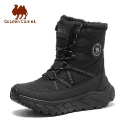 GOLDEN CAMEL Outdoor Snow Boots for Woman Winter Plus Velvet Warm Waterproof Non-slip Hiking Boots 2026 New Fashion Cotton Shoes