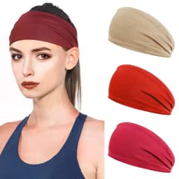 Sport Headband Fitness Sweat Bandage Head Hair Band Tennis Yoga Absorb Sweat Head Band Basketball Running Sweatband Women Men