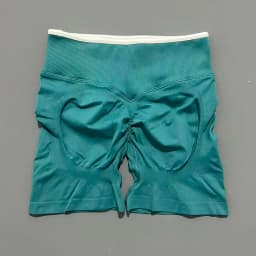 Women High Waist Yoga Shorts Contrast Trim Tummy Control Butt Lifting Workout Biker Shorts Fitness Gym Running Sports Shorts