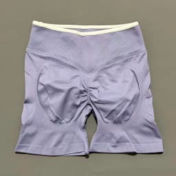 Women High Waist Yoga Shorts Contrast Trim Tummy Control Butt Lifting Workout Biker Shorts Fitness Gym Running Sports Shorts