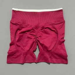 Women High Waist Yoga Shorts Contrast Trim Tummy Control Butt Lifting Workout Biker Shorts Fitness Gym Running Sports Shorts