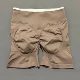 Women High Waist Yoga Shorts Contrast Trim Tummy Control Butt Lifting Workout Biker Shorts Fitness Gym Running Sports Shorts