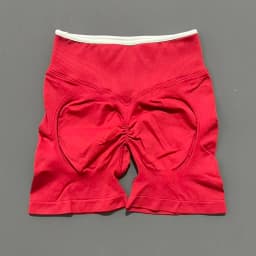 Women High Waist Yoga Shorts Contrast Trim Tummy Control Butt Lifting Workout Biker Shorts Fitness Gym Running Sports Shorts