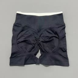 Women High Waist Yoga Shorts Contrast Trim Tummy Control Butt Lifting Workout Biker Shorts Fitness Gym Running Sports Shorts