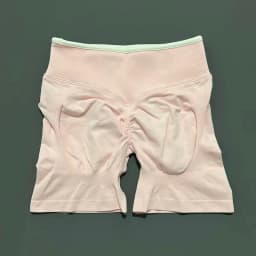 Women High Waist Yoga Shorts Contrast Trim Tummy Control Butt Lifting Workout Biker Shorts Fitness Gym Running Sports Shorts