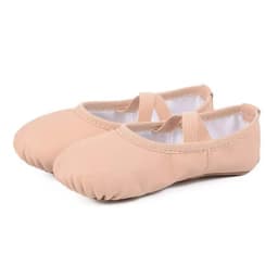 Durable Soft Ballet Shoes PU Leather Full Sole Women's Ballet Slipper Breathable Size 32-40 Dance Shoes