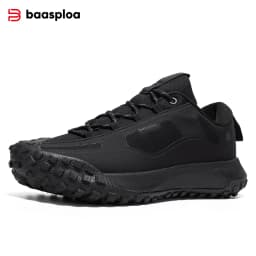 Baasploa Men Hiking Shoes Comfort Soft Waterproof Male Trekking Sneakers Fashion Resistant Non-slip Outdoor Climbing Shoes