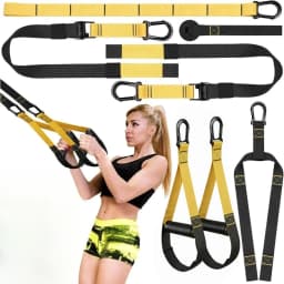 Resistance Bands Set with Handles Door Anchor Home Workout Equipment for Women Men Bodyweight Fitness Training Kit
