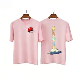 Summer New Pok É Mon All Staff Cartoon Pure Cotton Adult/children Loose Plus Size Short Sleeved Breathable T-shirt