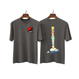 Summer New Pok É Mon All Staff Cartoon Pure Cotton Adult/children Loose Plus Size Short Sleeved Breathable T-shirt