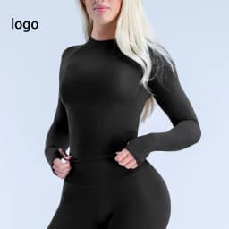 DyfL0g0 Sports Shirt Women's Fitness Impact Short-sleeved Gym Exercise Yoga Shirt Quick-drying Breathable Running T-shirt