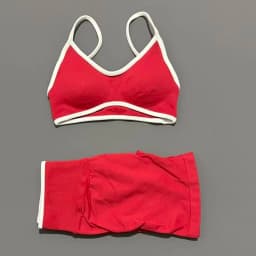 2 Pieces Women Ignite Sculpt Scrunch Short Yoga Bra Set Fitness Cycling Elastic Sports Pants Suit Running Sports Shorts Set