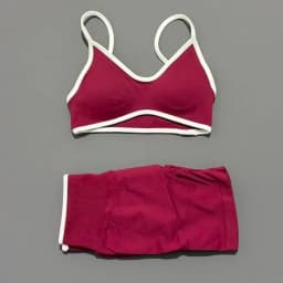 2 Pieces Women Ignite Sculpt Scrunch Short Yoga Bra Set Fitness Cycling Elastic Sports Pants Suit Running Sports Shorts Set