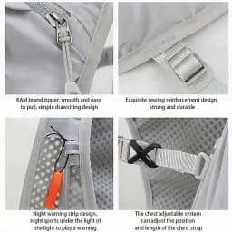 Reflective Lightweight Running Vest for Biking & Sports with Hydration Chest Pack Phone Storage Pocket Outdoor Gear