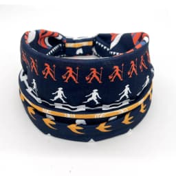 Ladies Wide Elastic Hairband with African Print Knot Sports Yoga Headband Women's Hair Accessory