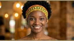Ladies Wide Elastic Hairband with African Print Knot Sports Yoga Headband Women's Hair Accessory