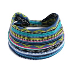 Ladies Wide Elastic Hairband with African Print Knot Sports Yoga Headband Women's Hair Accessory