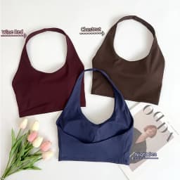 Women's Sexy Hang The Neck Fitness Sports Bras Shockproof Breathable Comfortable Cycling Running Outdoor Leisure Yoga Vest