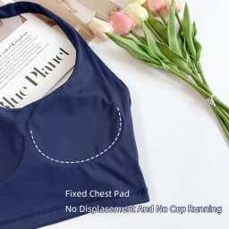 Women's Sexy Hang The Neck Fitness Sports Bras Shockproof Breathable Comfortable Cycling Running Outdoor Leisure Yoga Vest