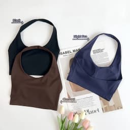 Women's Sexy Hang The Neck Fitness Sports Bras Shockproof Breathable Comfortable Cycling Running Outdoor Leisure Yoga Vest