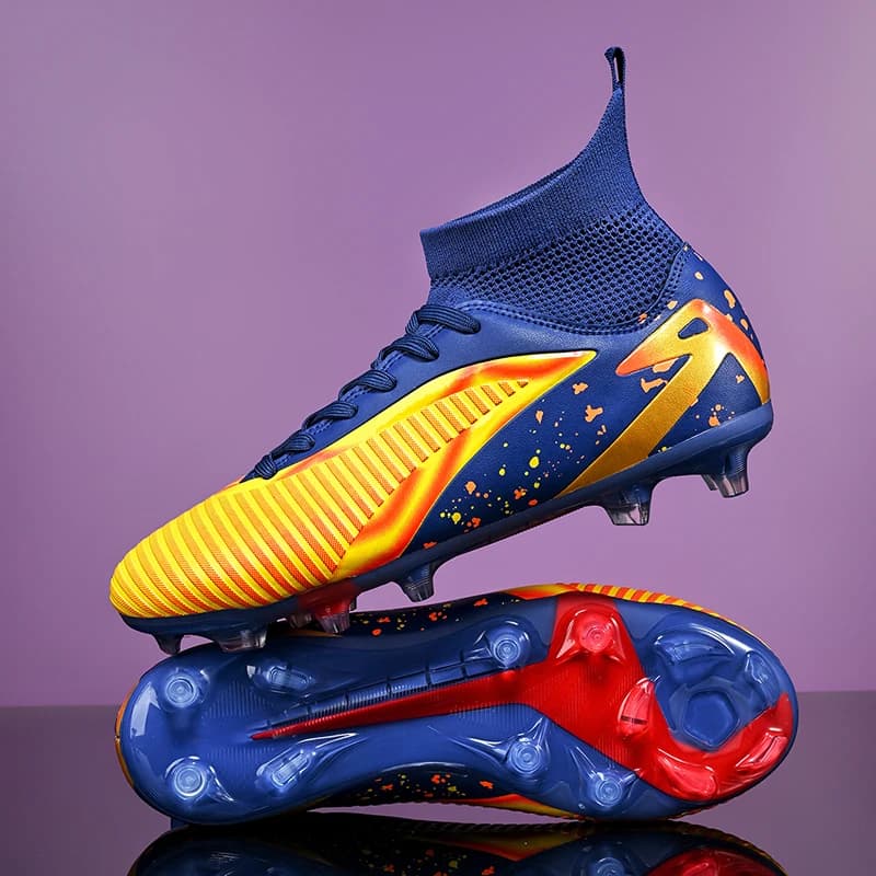 New Men Football Boots Sports Shoes Futsal High Ankle Soccer Shoes High-quality Indoor Non-Slip Outdoor Ultralight Non-Slip