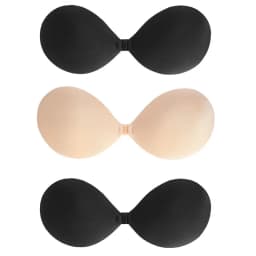 1/2/3pcs Sujetador Women'S Bra Invisible Push Up Bra Self-Adhesive Silicone Seamless Front Closure Sticky Backless Strapless Bra