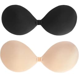 1/2/3pcs Sujetador Women'S Bra Invisible Push Up Bra Self-Adhesive Silicone Seamless Front Closure Sticky Backless Strapless Bra