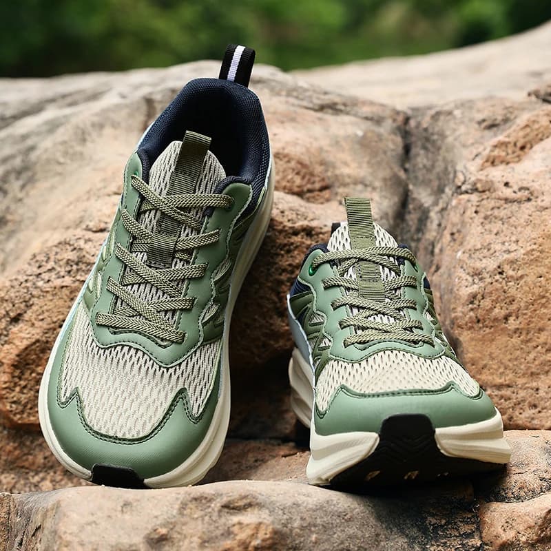 Summer Wide Fit Sport Running Shoes Men’s Plus Sizes High Elasticity Cushioning Sneakers Fashion Breathable Original Mens Shoe