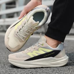 Summer Wide Fit Sport Running Shoes Men’s Plus Sizes High Elasticity Cushioning Sneakers Fashion Breathable Original Mens Shoe