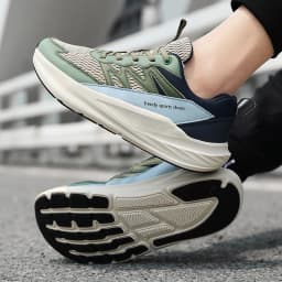 Summer Wide Fit Sport Running Shoes Men’s Plus Sizes High Elasticity Cushioning Sneakers Fashion Breathable Original Mens Shoe