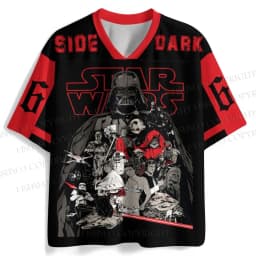 2026 New Star Wars Movie Sports Fashion Adult Children's Short Sleeve V-neck Street Gothic Style Horror Fans Gift