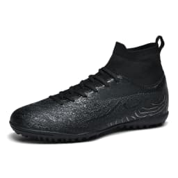 Men & Women TF Stud Football Boots, Anti-slip, Leather Material, Suitable for Student & Adult Training, Artificial & Natural Gra