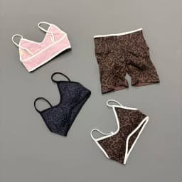 2 Pieces Leopard Print Sports Set Women Seamless Yoga Bra & High Waist Scrunch Butt Shorts Gym Workout Slim Fit Outfit