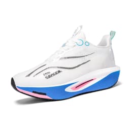 Carbon Fiber Running Shoes Breathable Mesh Stability Sole for Marathon Race Road Training Men Women Lightweight Shock Absorption