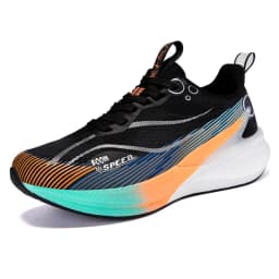 Carbon Fiber Running Shoes Breathable Mesh Stability Sole for Marathon Race Road Training Men Women Lightweight Shock Absorption