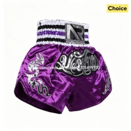 Men's Women's High Elastic Boxing Shorts Pink Green Muay Thai Shorts for Boy Girl Sanda Fight Shorts for Fitness & Martial Arts