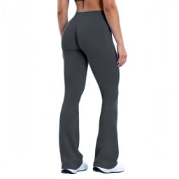 HISTELLO Fitness Flared Leggings Women Sexy High Elastic Seamless Yoga Pants Scrunch Butt Lift Tummy Control Gym Sports Tight
