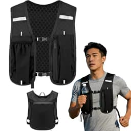 Unisex Running Hydration Vest, Water-Resistant Breathable Hydration Backpack for Running Hiking Cycling Trail Marathon Sports