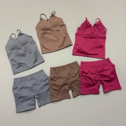 2 Pcs Sports Set Women Twist Front Longline Top Seamless Cross Waist Quick Dry Yoga Shorts Suit Gym Running Workout Fitness Sets