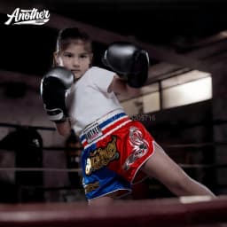 Muay Thai Boxing Shorts for Men Women Kids Embroidery Boxing Shorts Martial Arts BJJ MMA Kickboxing Sparring Training Pants