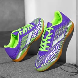Exclusive Five-a-side IC Indoor Flat Soccer Shoes PU Fabric Anti-slip Rubber Outsole Adult Sports Competition Daily Training