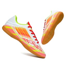 Exclusive Five-a-side IC Indoor Flat Soccer Shoes PU Fabric Anti-slip Rubber Outsole Adult Sports Competition Daily Training