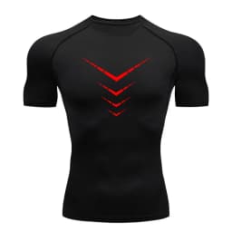 Men Compression Shirt Quick Dry Sports Tee Short Sleeve Gym Running Workout Fitness Athletic Base Layer Top