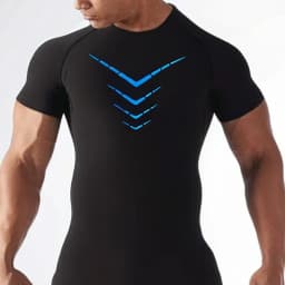 Men Compression Shirt Quick Dry Sports Tee Short Sleeve Gym Running Workout Fitness Athletic Base Layer Top