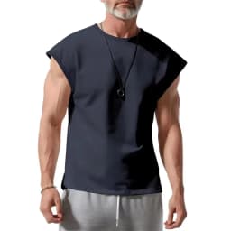 2026 Summer Men Waistcoat Running Vest Lightweight Soft Breathable Fitness Sleeveless Training Tank Top Daily Loose Sports tops